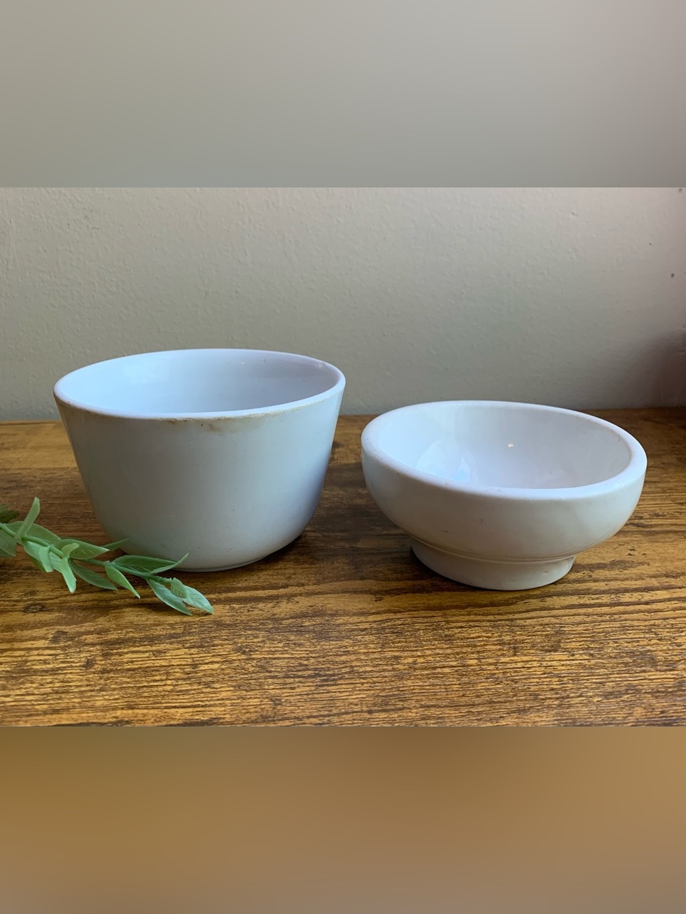 Vintage Antique English Ironstone China Bowls- Set of 2